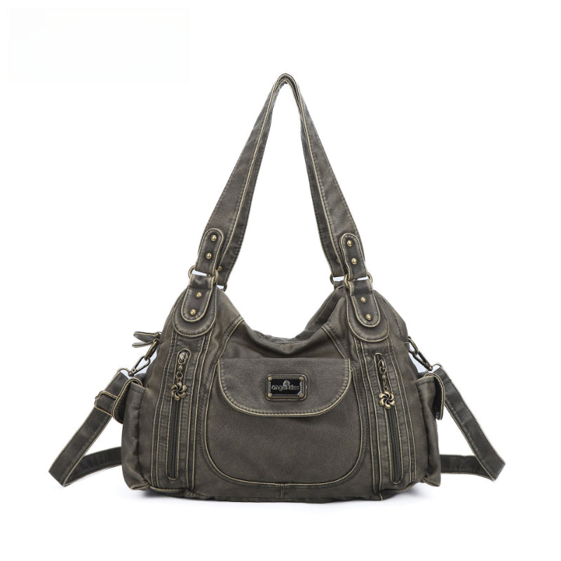 Shoulder Bag Stylish Crossbody Leopard & Plaid Purse