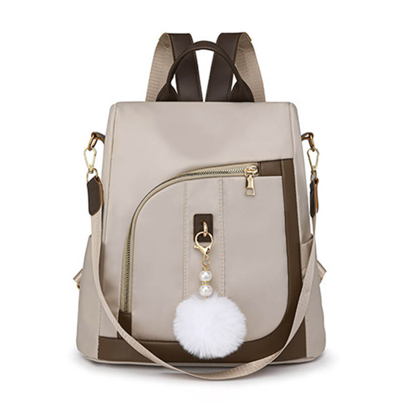 Contrast Color Commuting Casual Anti-Theft Backpack