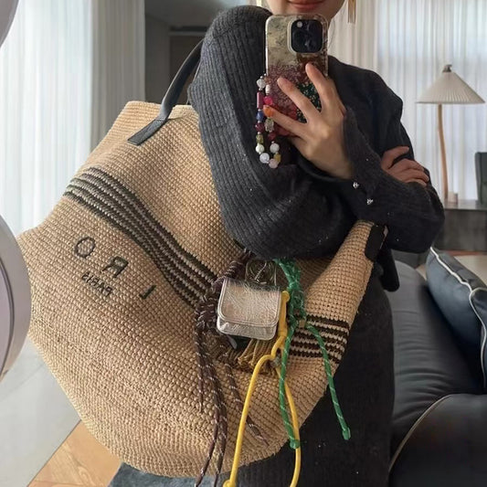 Woven Tote Beach Bag