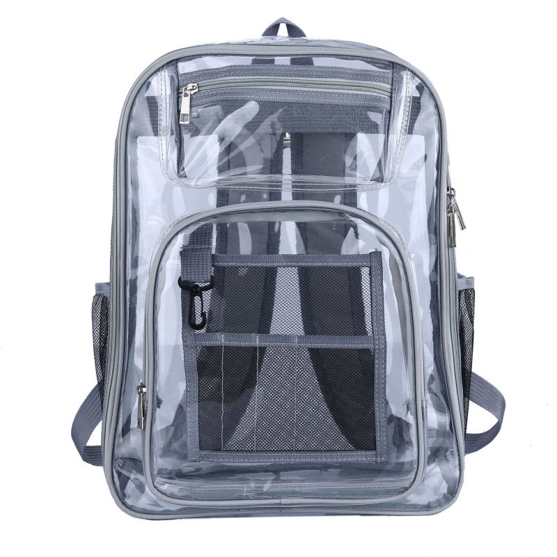 Clear Backpack with Mesh Inner Pocket Waterproof