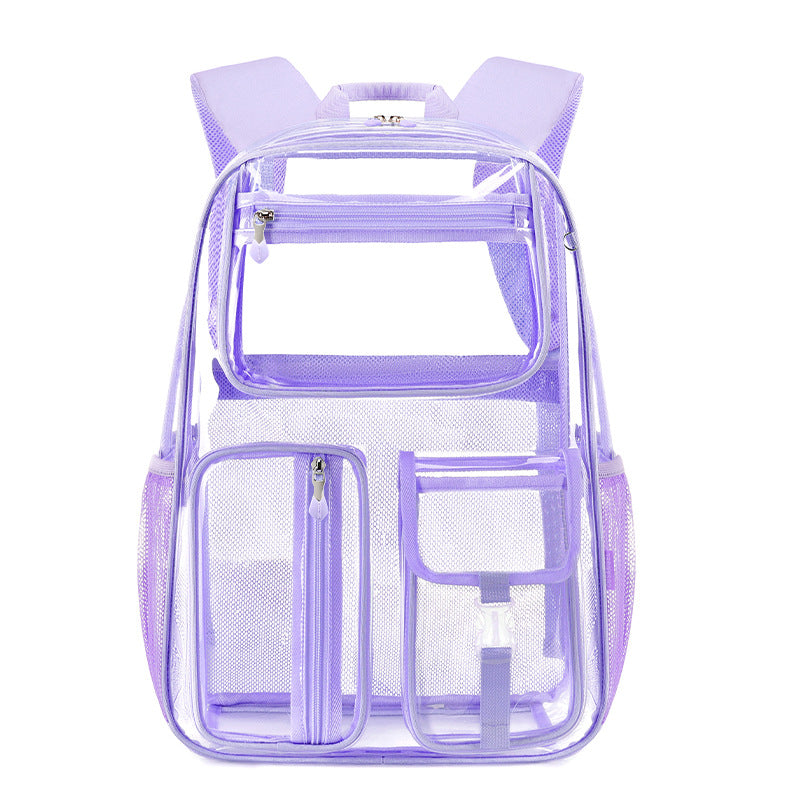 Transparent TPU Jelly Student Backpack