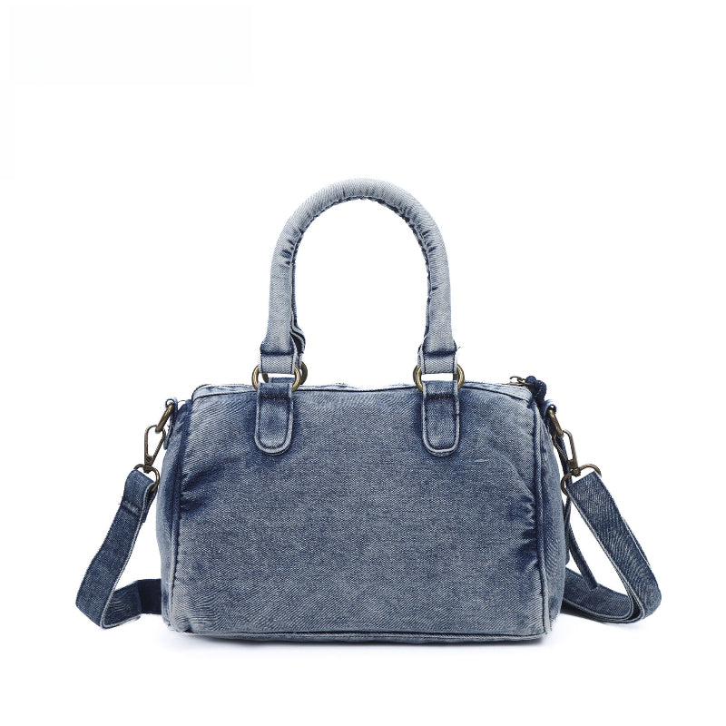 Vintage Washed Denim Handbag