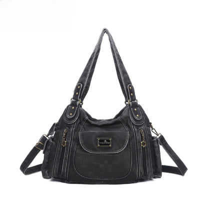 Shoulder Bag Stylish Crossbody Leopard & Plaid Purse