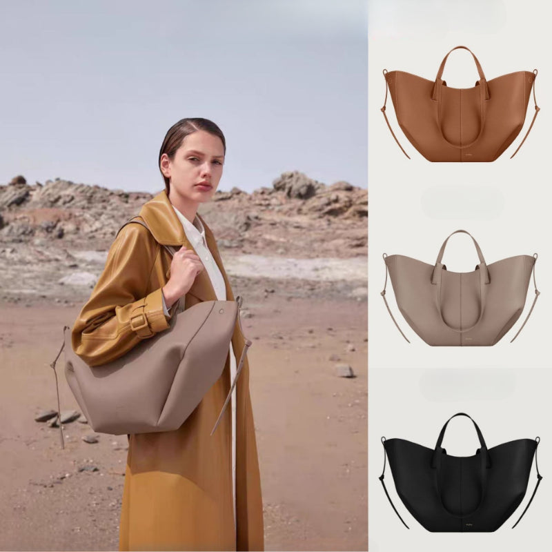 Niche Spacious Leather Tote Bag