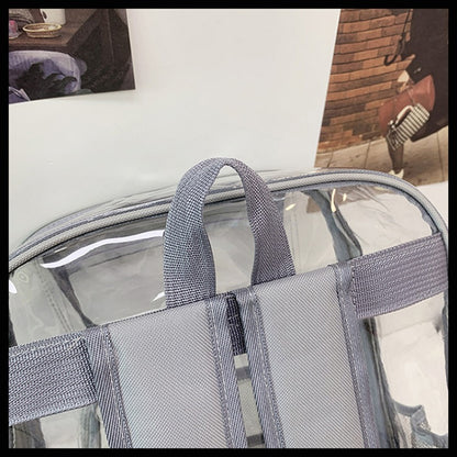 Clear Backpack with Mesh Inner Pocket Waterproof