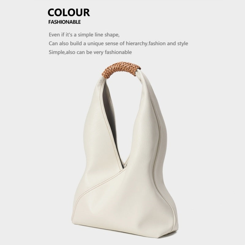 Hobo Bag in Anti-Wrinkle Vegan Leather Shoulder Purse