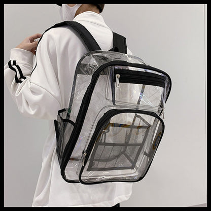 Clear Backpack with Mesh Inner Pocket Waterproof
