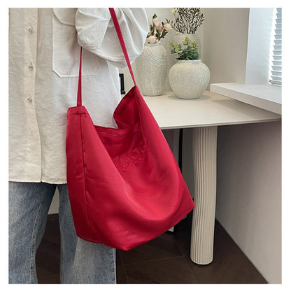 Satin Tote Bag Shoulder Bag Glossy Everyday Carryall