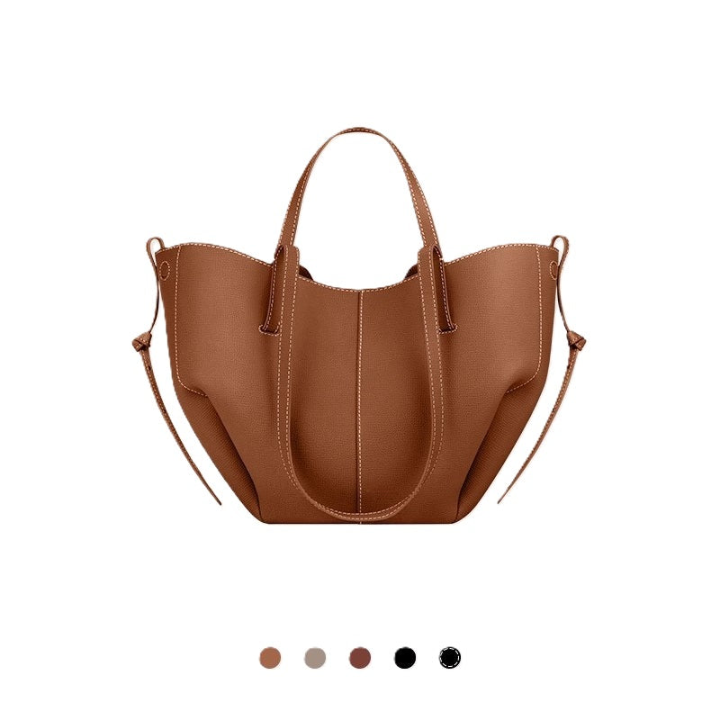 Niche Spacious Leather Tote Bag