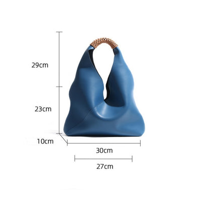 Hobo Bag in Anti-Wrinkle Vegan Leather Shoulder Purse