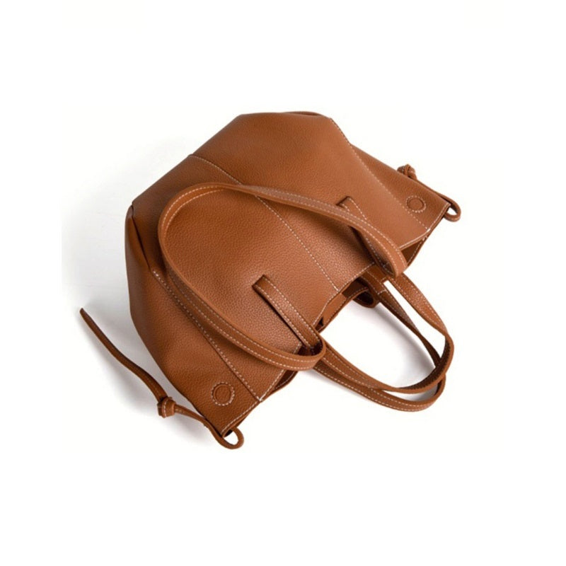 Niche Spacious Leather Tote Bag