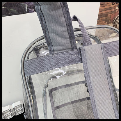 Clear Backpack with Mesh Inner Pocket Waterproof