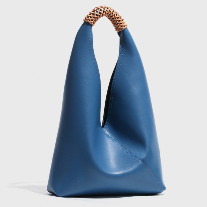 Hobo Bag in Anti-Wrinkle Vegan Leather Shoulder Purse