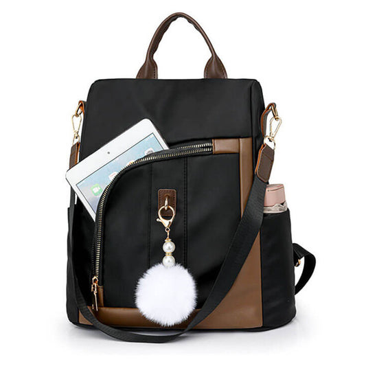 Contrast Color Commuting Casual Anti-Theft Backpack