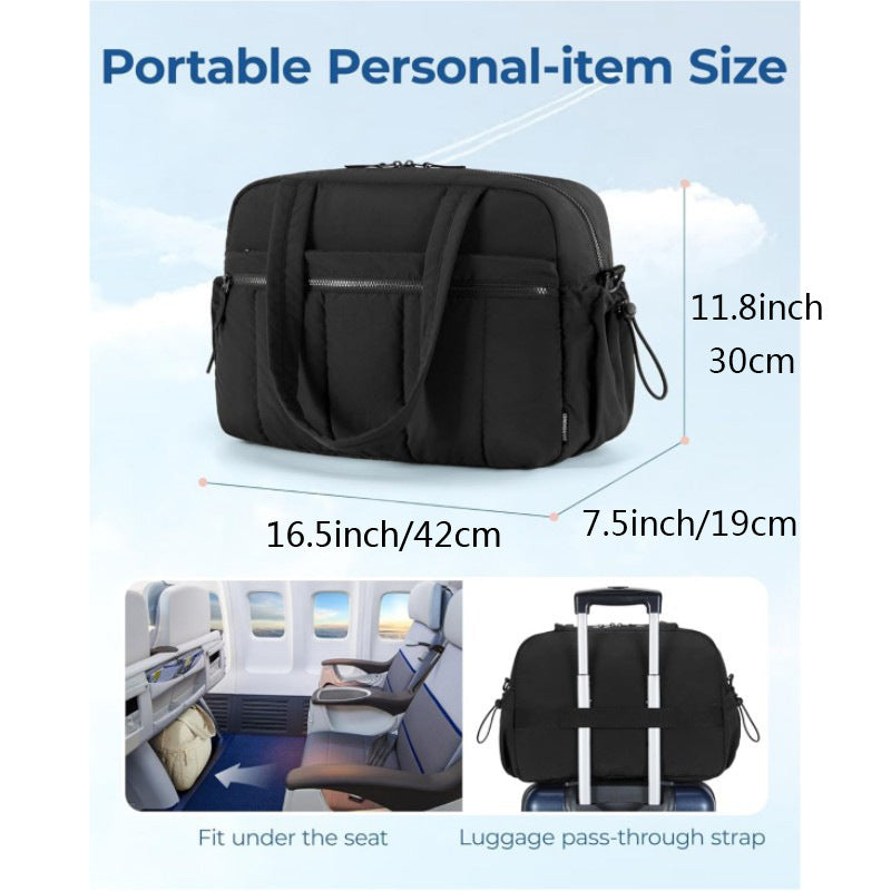 Duffel Bag - Sports Tote Toiletry Organizer & Crossbody Strap
