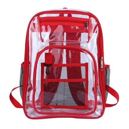 Clear Backpack with Mesh Inner Pocket Waterproof