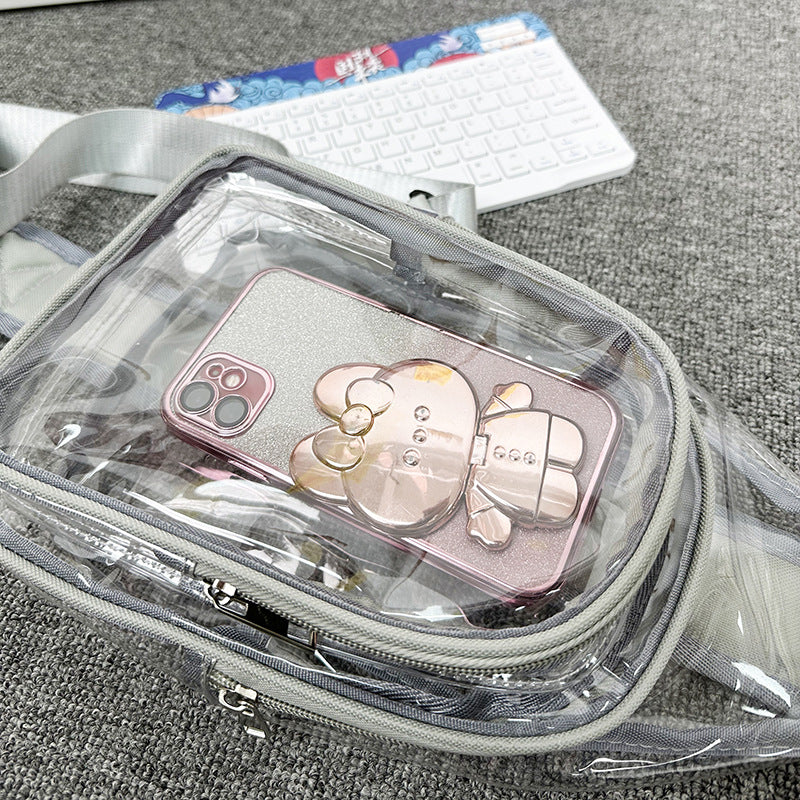 Mini Clear Chest Bag Compact Waterproof Organizer Pouch