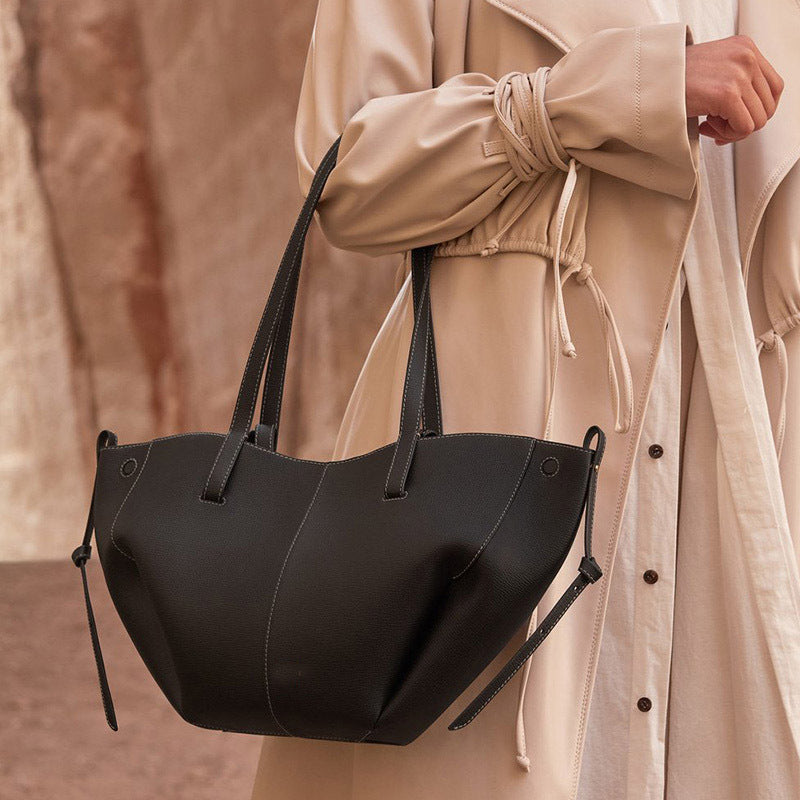Niche Spacious Leather Tote Bag