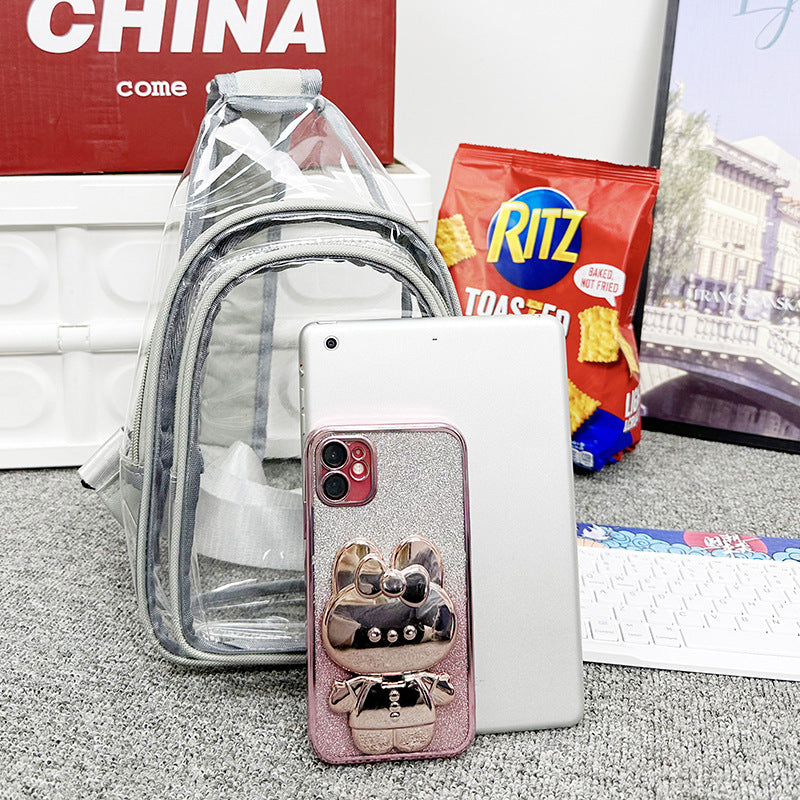 Mini Clear Chest Bag Compact Waterproof Organizer Pouch