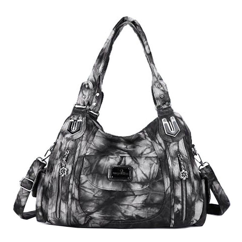 Shoulder Bag Stylish Crossbody Leopard & Plaid Purse