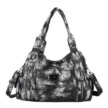 Shoulder Bag Stylish Crossbody Leopard & Plaid Purse