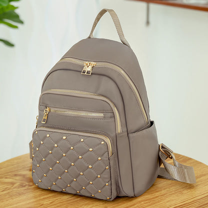 Solid Color Diamond Fashion Backpack