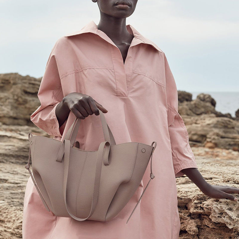 Niche Spacious Leather Tote Bag