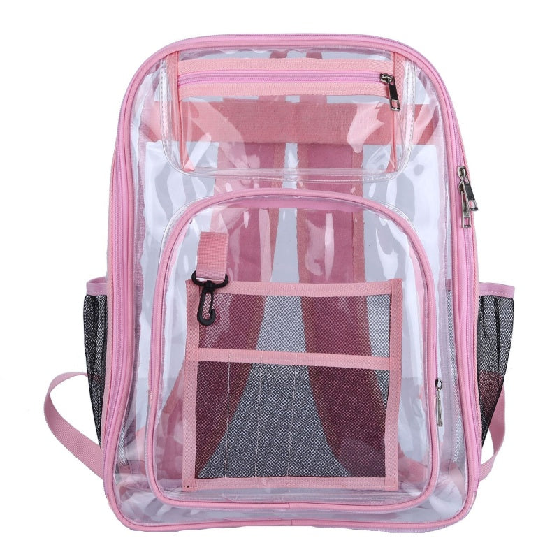 Clear Backpack with Mesh Inner Pocket Waterproof