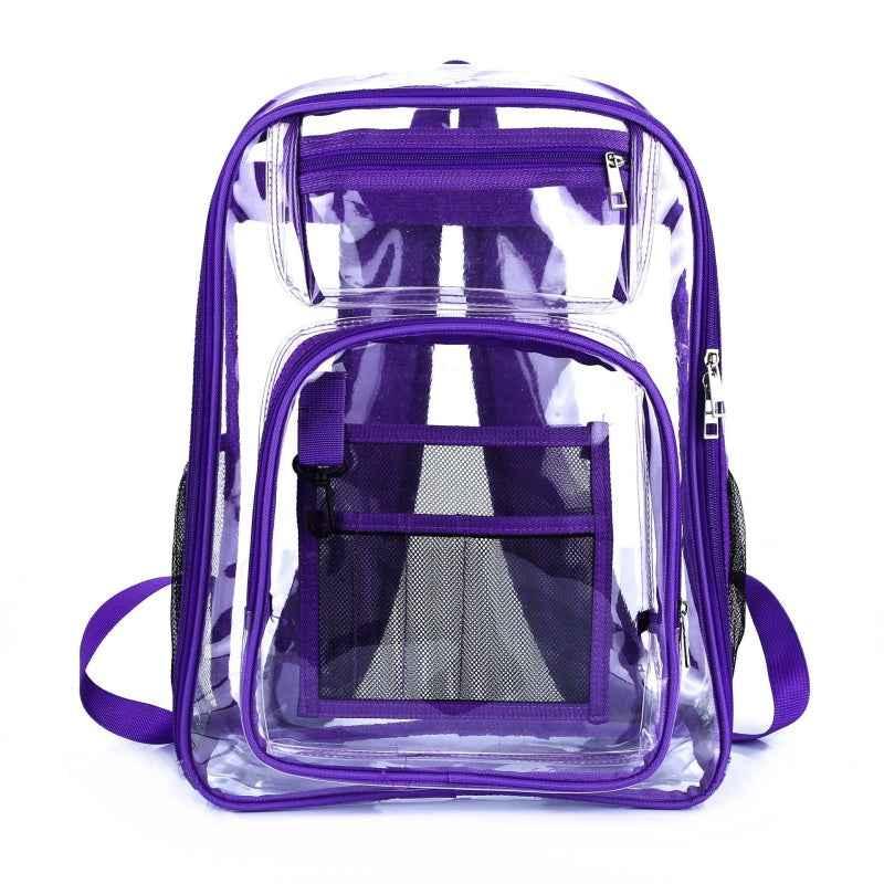 Clear Backpack with Mesh Inner Pocket Waterproof
