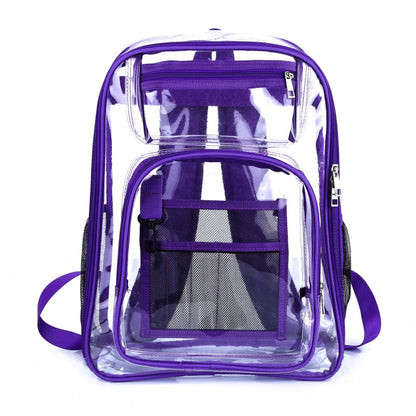 Clear Backpack with Mesh Inner Pocket Waterproof