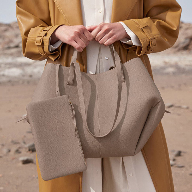 Niche Spacious Leather Tote Bag