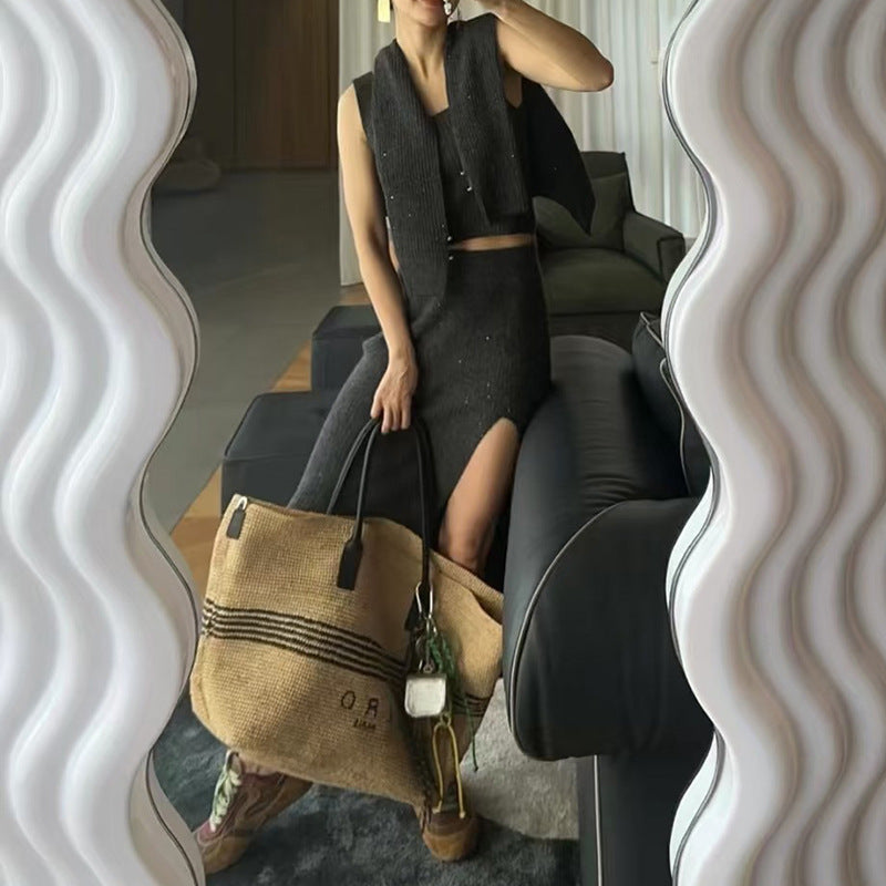 Woven Tote Beach Bag