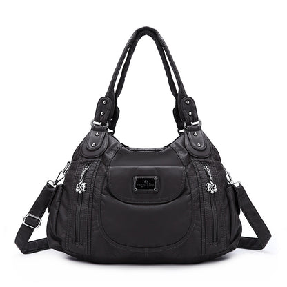 Shoulder Bag Stylish Crossbody Leopard & Plaid Purse