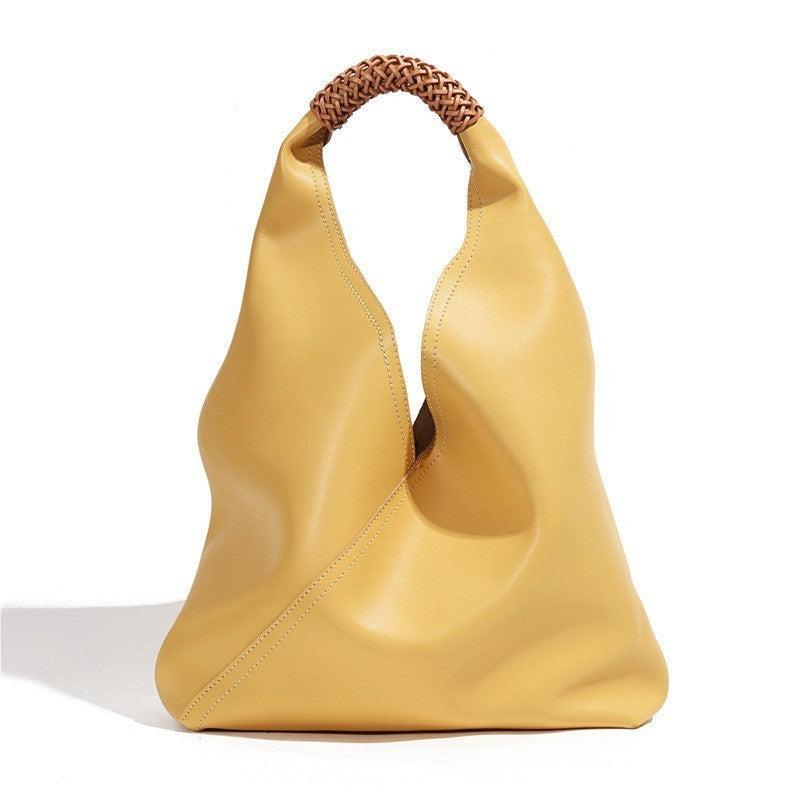 Hobo Bag in Anti-Wrinkle Vegan Leather Shoulder Purse