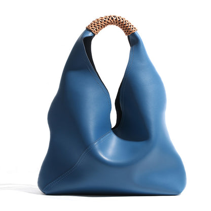 Hobo Bag in Anti-Wrinkle Vegan Leather Shoulder Purse