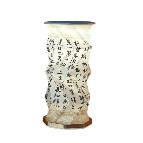 Moodveil Artistic Foldable Lamp – Orchid Pavilion Edition, elegant origami lamp with warm ambient lighting