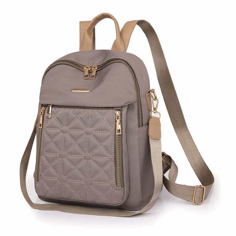 Plaid Backpack Water-Repellent Travel Backpack