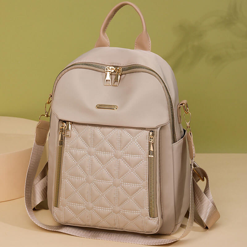 Plaid Backpack Water-Repellent Travel Backpack