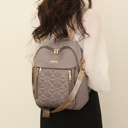 Plaid Backpack Water-Repellent Travel Backpack