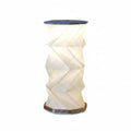 Moodveil Artistic Foldable Lamp – Pure White Edition, geometric origami design with soft ambient glow