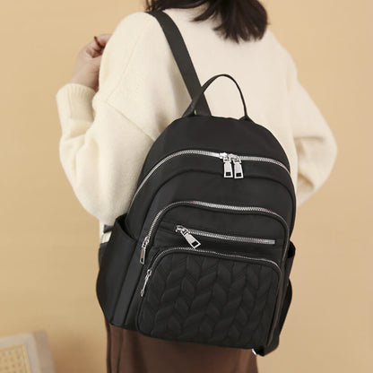 Simple Commuting Casual Oxford Backpack Travel Backpack