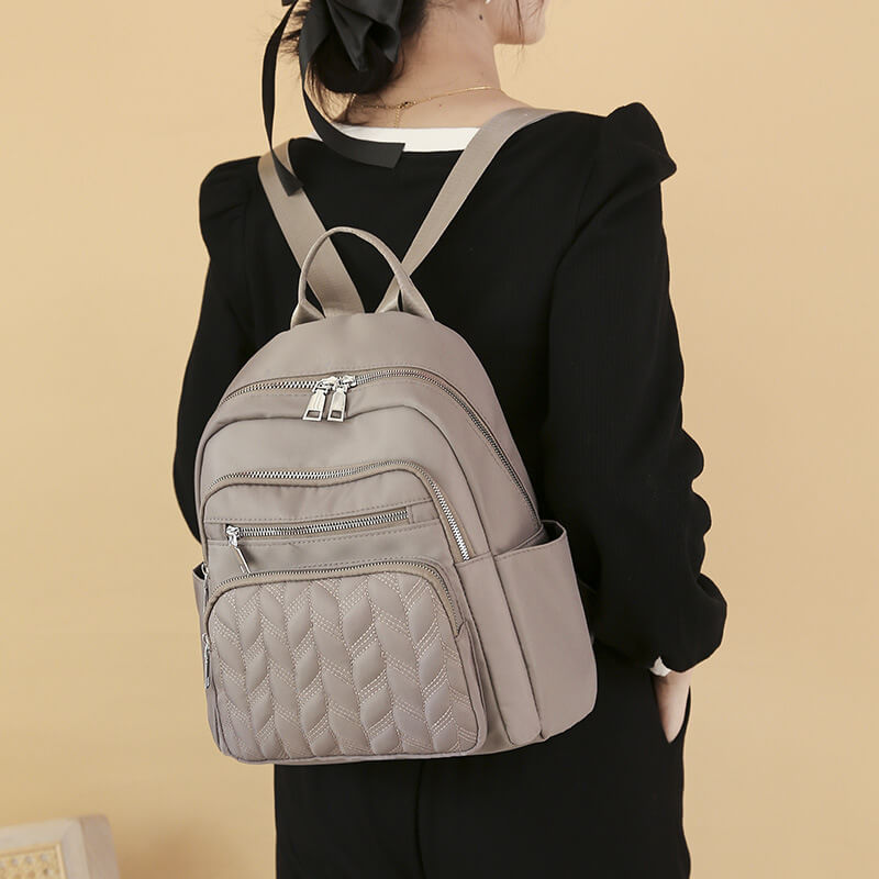 Simple Commuting Casual Oxford Backpack Travel Backpack