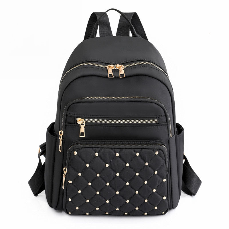 Solid Color Diamond Fashion Backpack