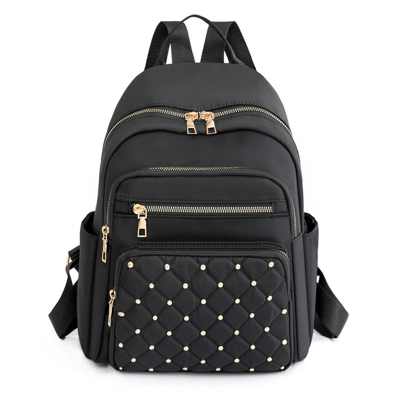 Solid Color Diamond Fashion Backpack