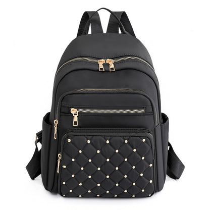 Solid Color Diamond Fashion Backpack