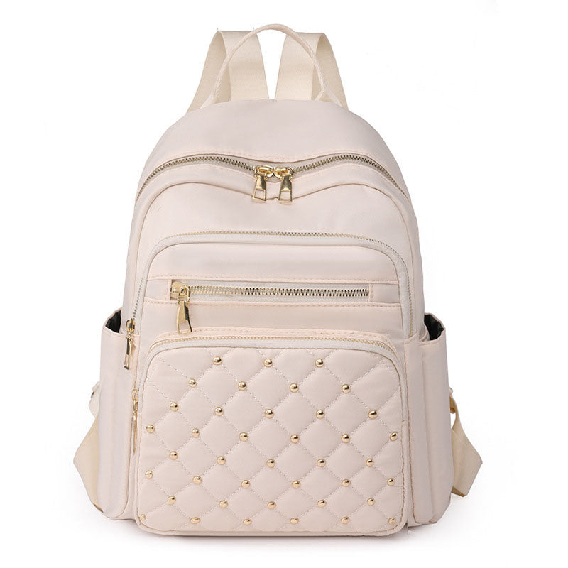 Modischer Rucksack mit einfarbigem Diamantmuster