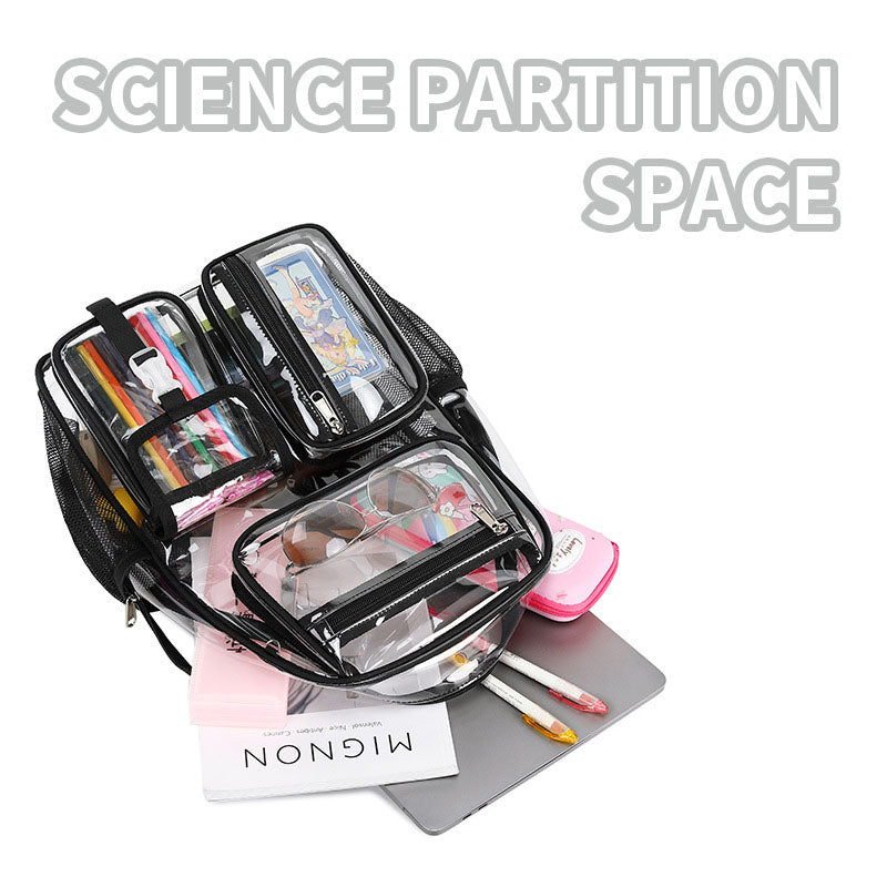 Transparent TPU Jelly Student Backpack