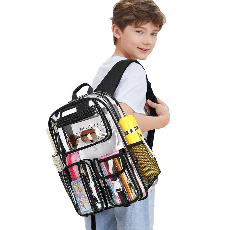 Transparent TPU Jelly Student Backpack
