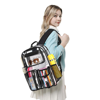 Transparent TPU Jelly Student Backpack