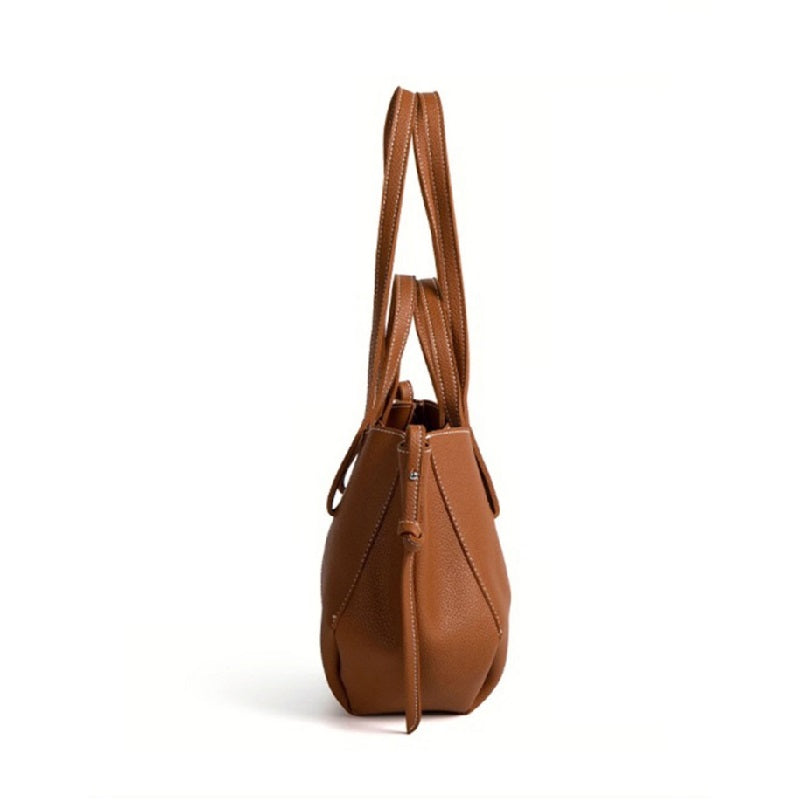 Niche Spacious Leather Tote Bag